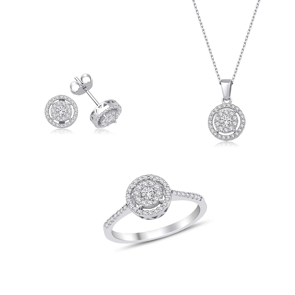 1.00 Karat Pırlanta Coronet Set