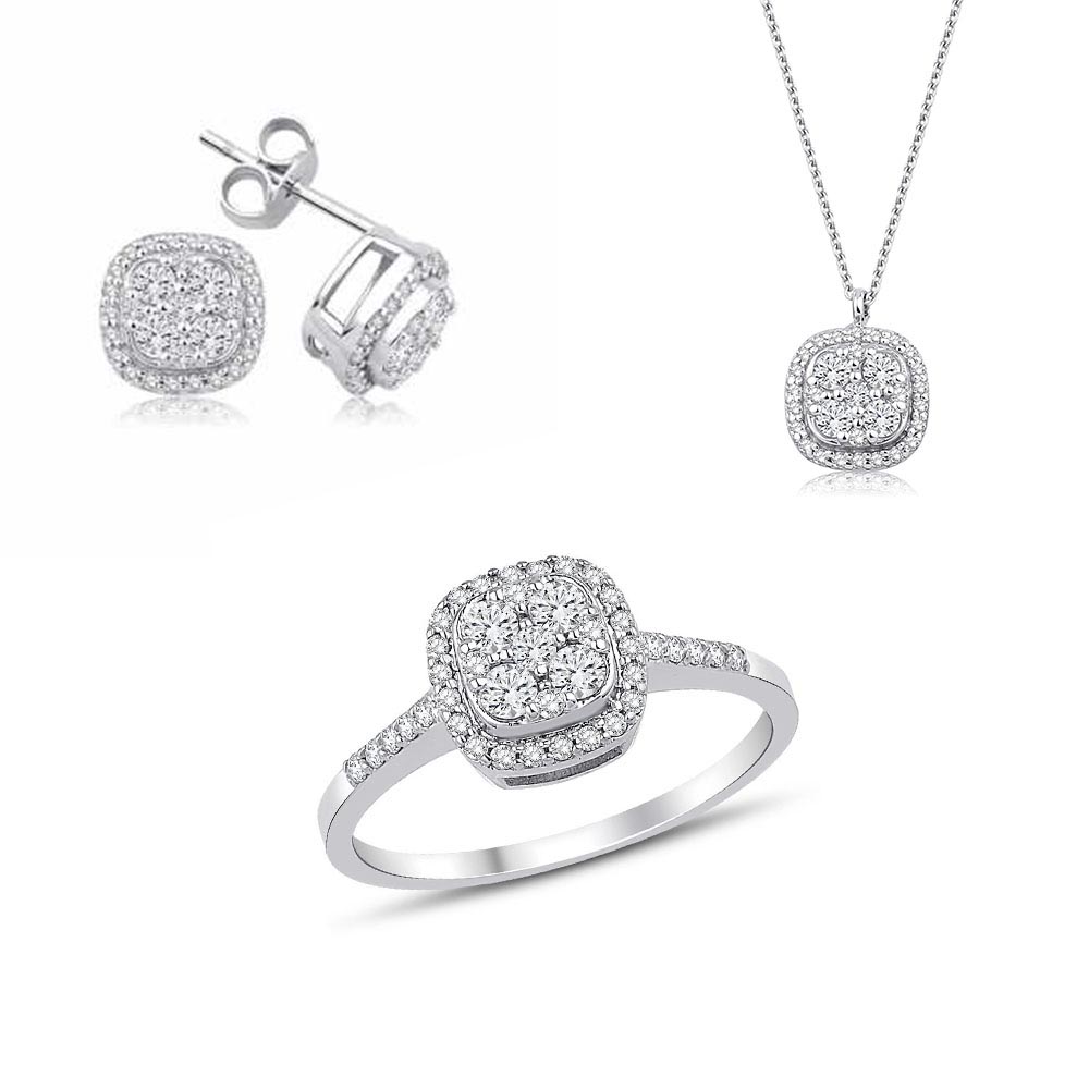 1.10 Karat Pırlanta Coronet Set