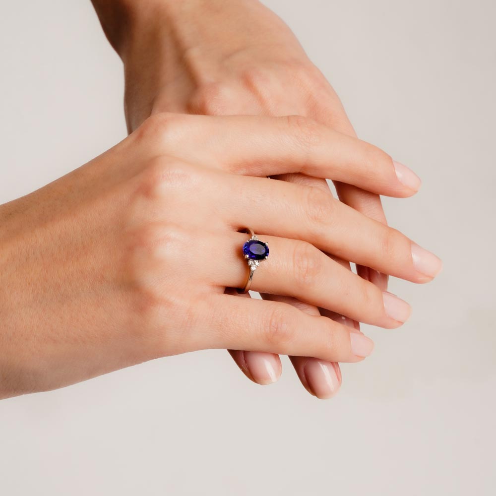 1.20 Karat Safir Pırlanta Yüzük