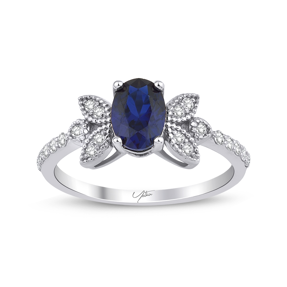 1.20 Karat Safir Pırlanta Yüzük