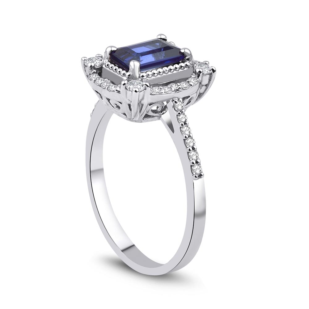 1.40 Karat Safir Pırlanta Yüzük