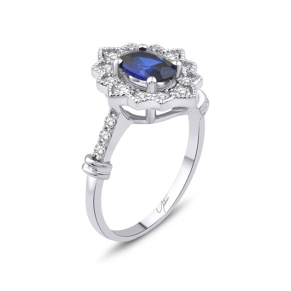 1.45 Karat Safir Pırlanta Yüzük