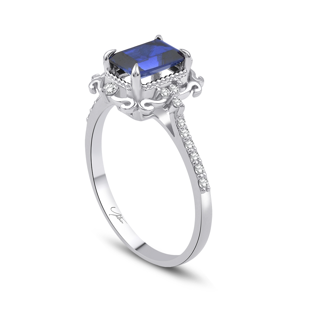 1.52 Karat Safir Pırlanta Yüzük