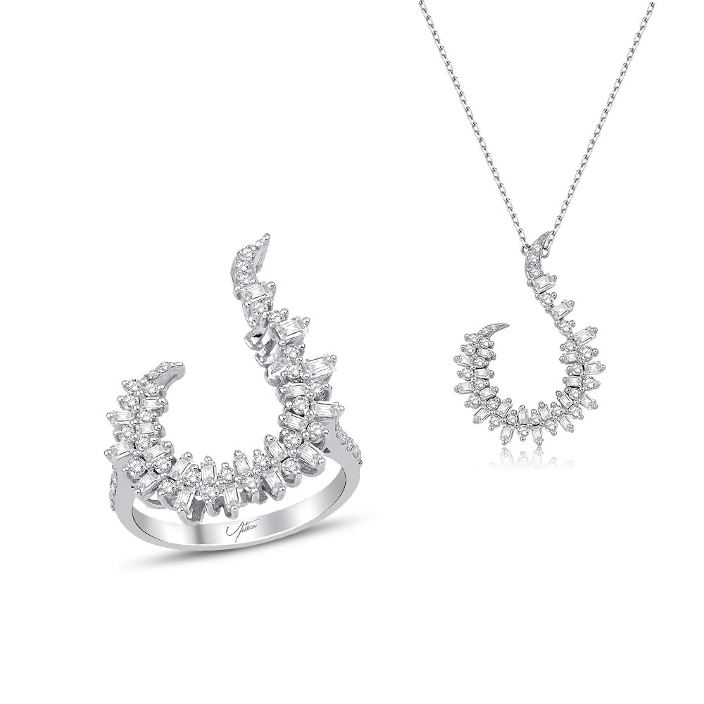 1.60 Karat Baget Pırlanta Set