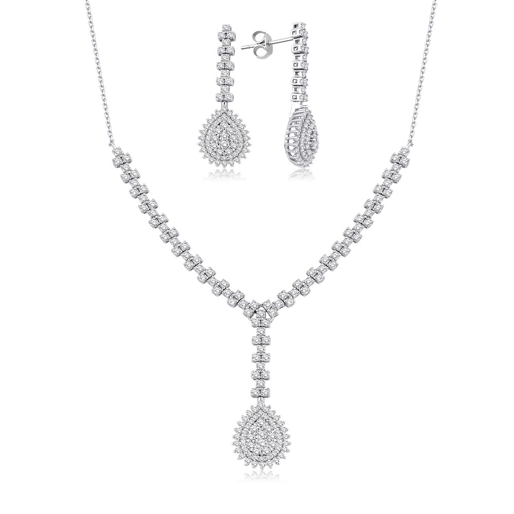 2.45 Karat Pırlanta Fantezi Damla Set