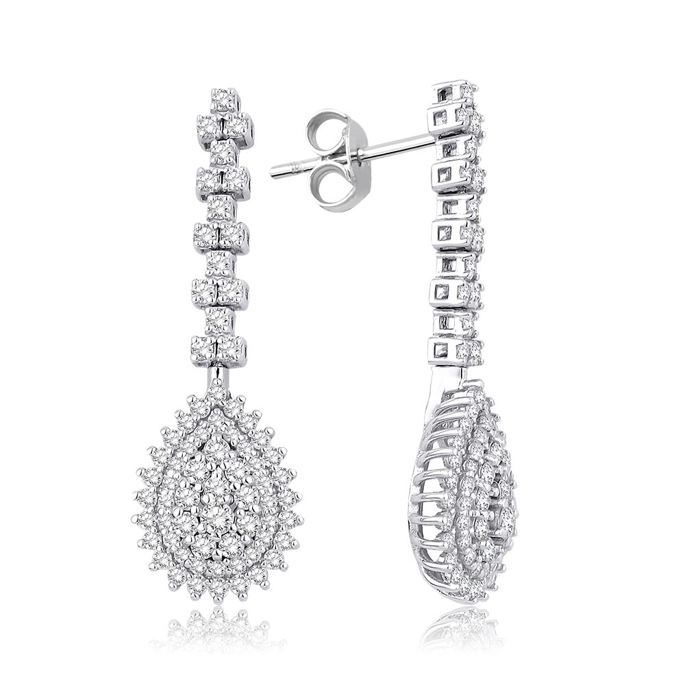 2.45 Karat Pırlanta Fantezi Damla Set