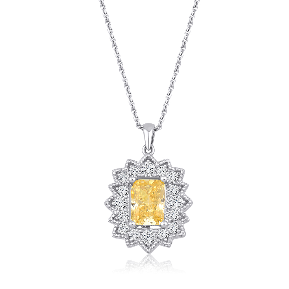 2.60 Karat Fancy Yellow Pırlanta Kolye