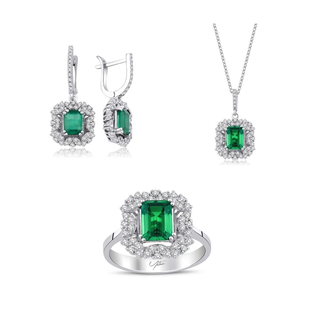 5.90 Karat Zümrüt Pırlanta Set