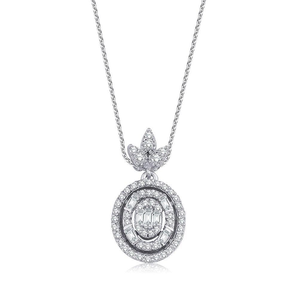 1.50 Karat Oval Baget Takı Seti