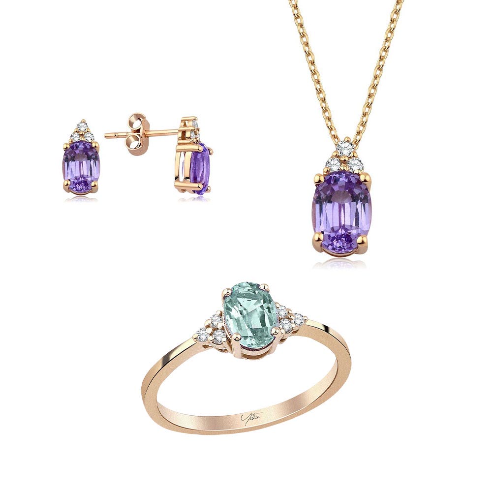 5.65 Karat Pırlanta Alexandrite Set
