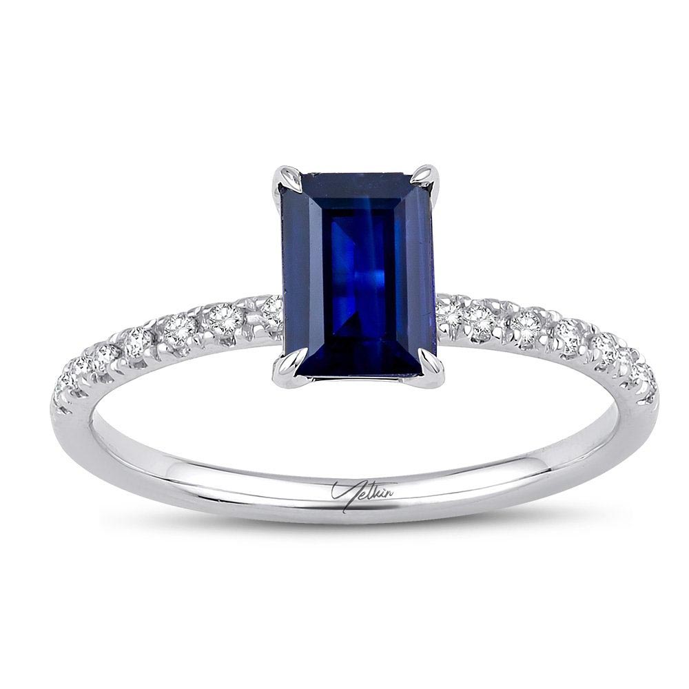 1.40 Karat Safir Pırlanta Yüzük