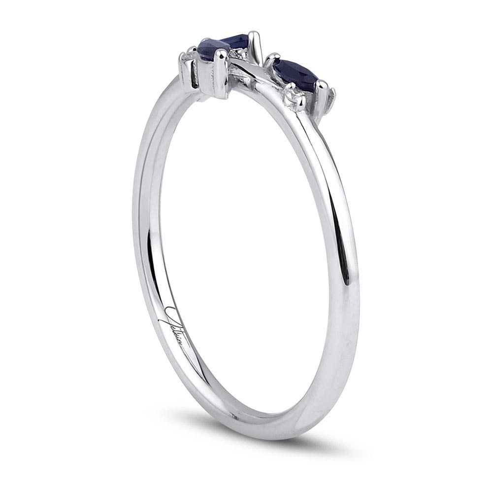 0.30 Karat Safir Pırlanta Yüzük