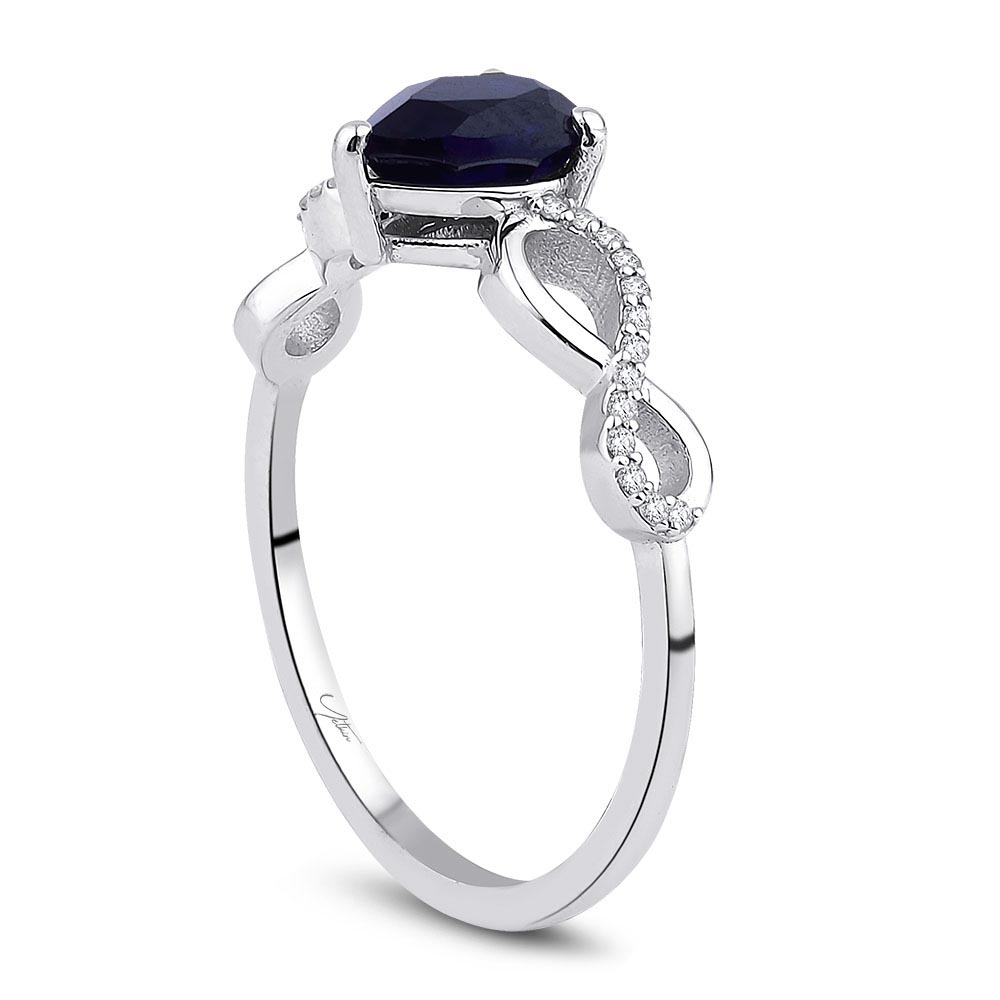 1.10 Karat Safir Pırlanta Yüzük