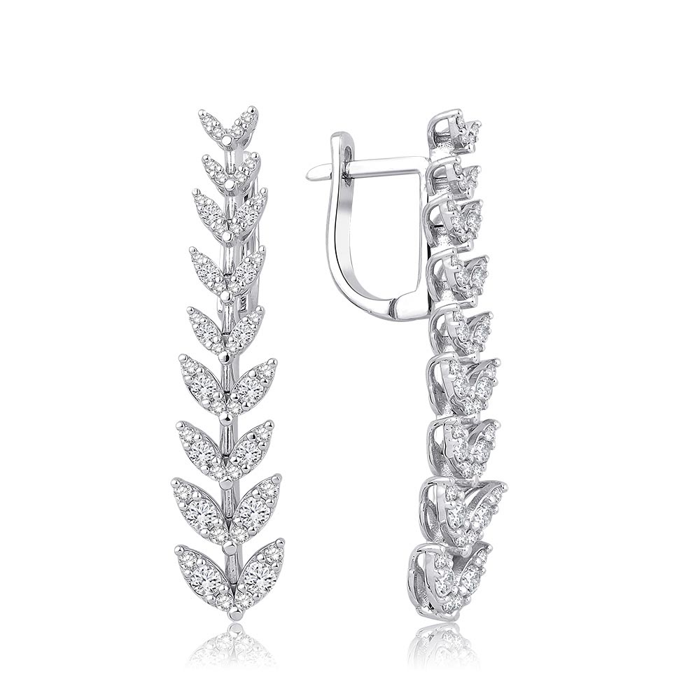 0.95 Karat Pırlanta Fantezi Küpe