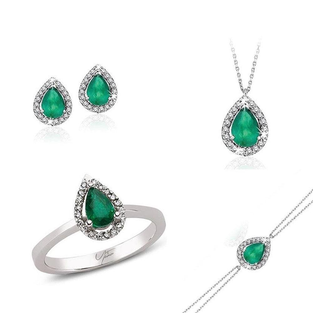 2.50 Karat Zümrüt Pırlanta Set