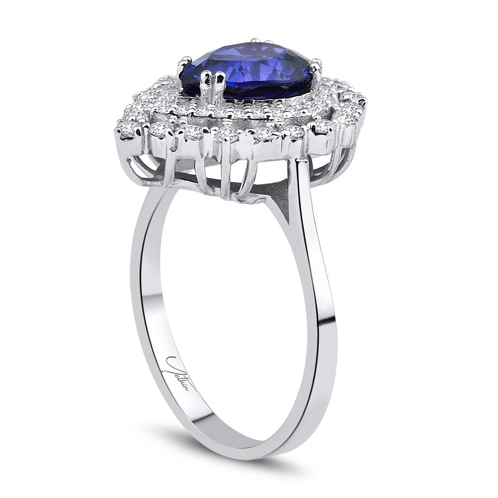 2.65 Karat Safir Pırlanta Yüzük