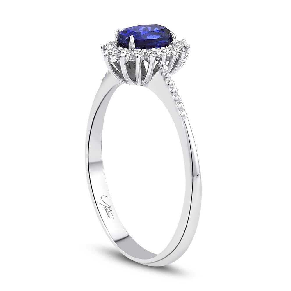 0.80 Karat Safir Pırlanta Yüzük