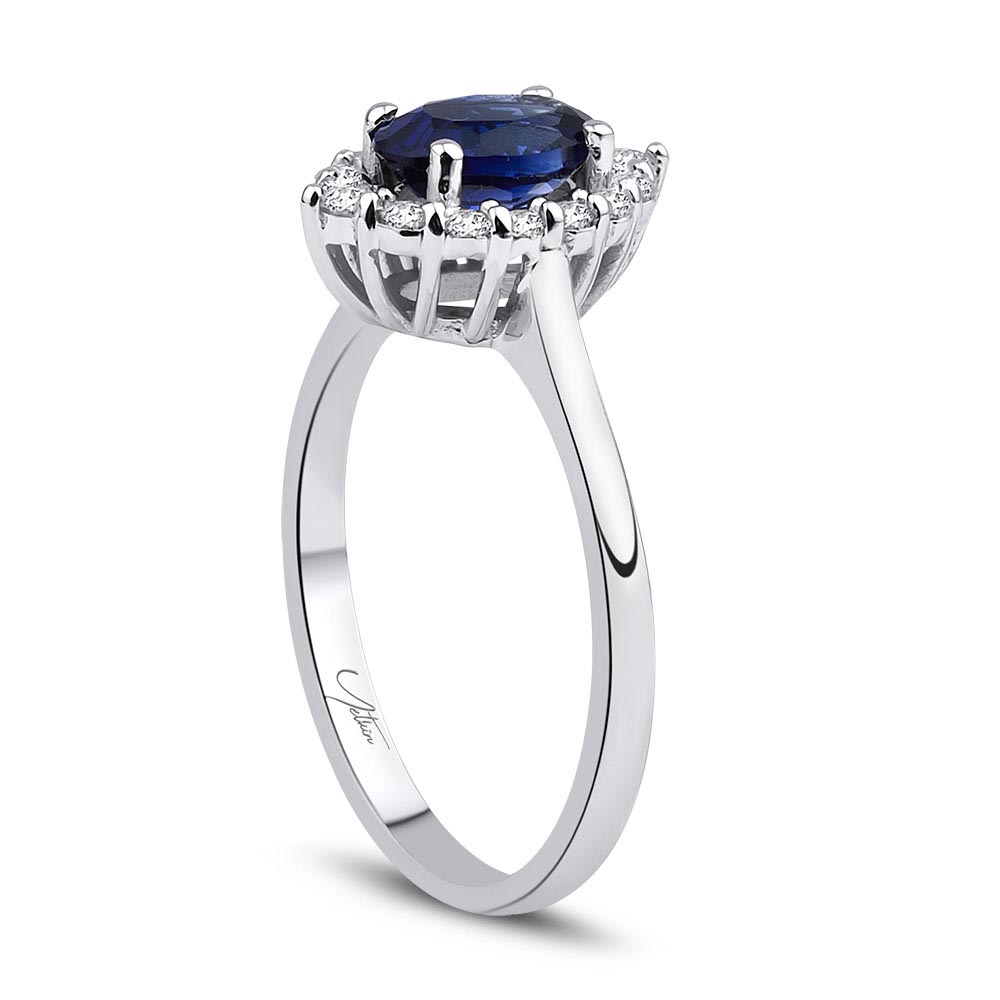 1.40 Karat Safir Pırlanta Yüzük
