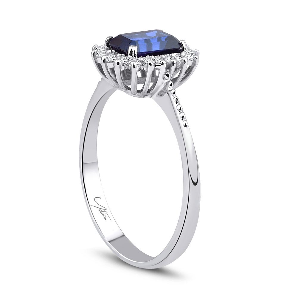 1.30 Karat Safir Pırlanta Yüzük