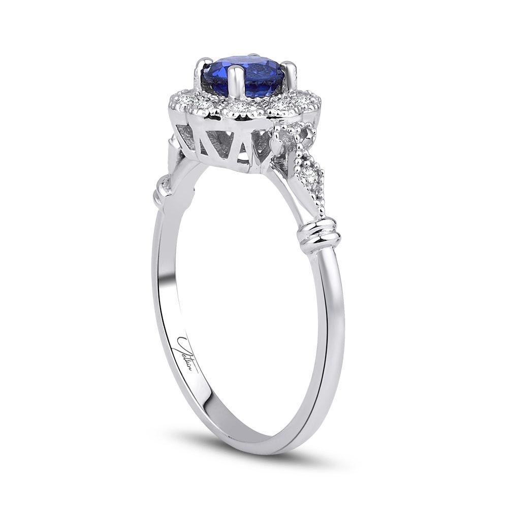 0.80 Karat Safir Pırlanta Yüzük