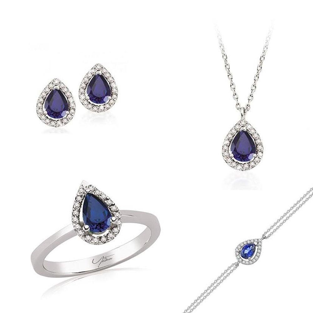 3.25 Karat Safir Pırlanta Set