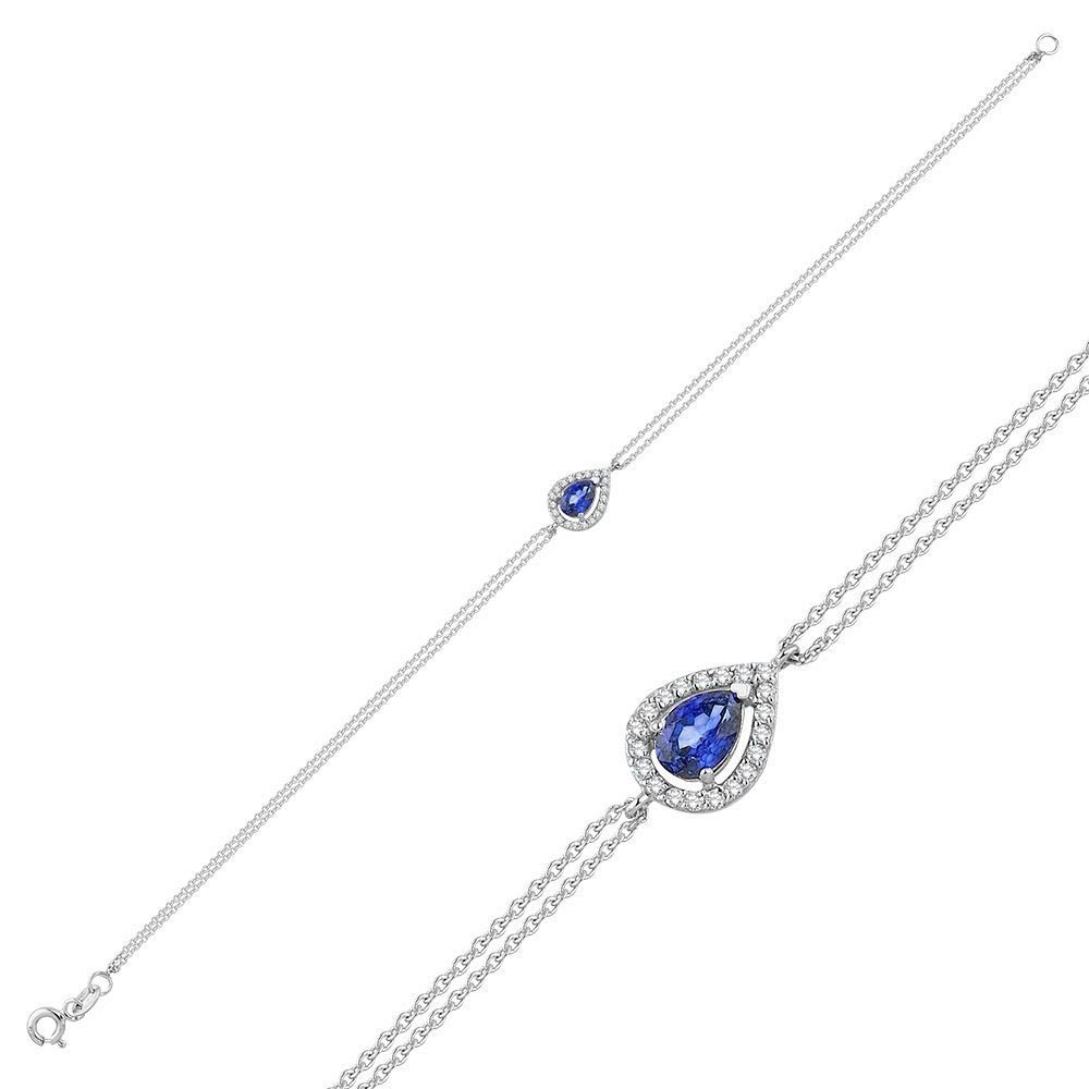 3.25 Karat Safir Pırlanta Set