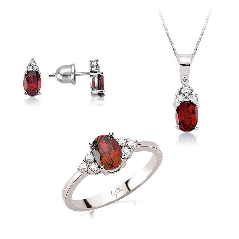 4.65 Karat Yakut Pırlanta Set