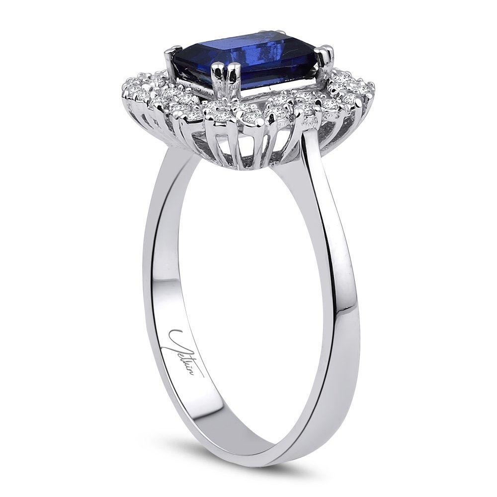 1.70 Karat Safir Pırlanta Yüzük