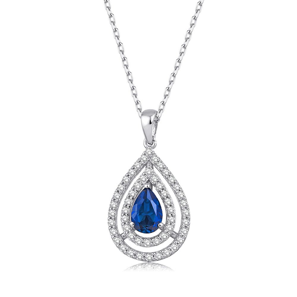 3.35 Karat Safir Pırlanta Set