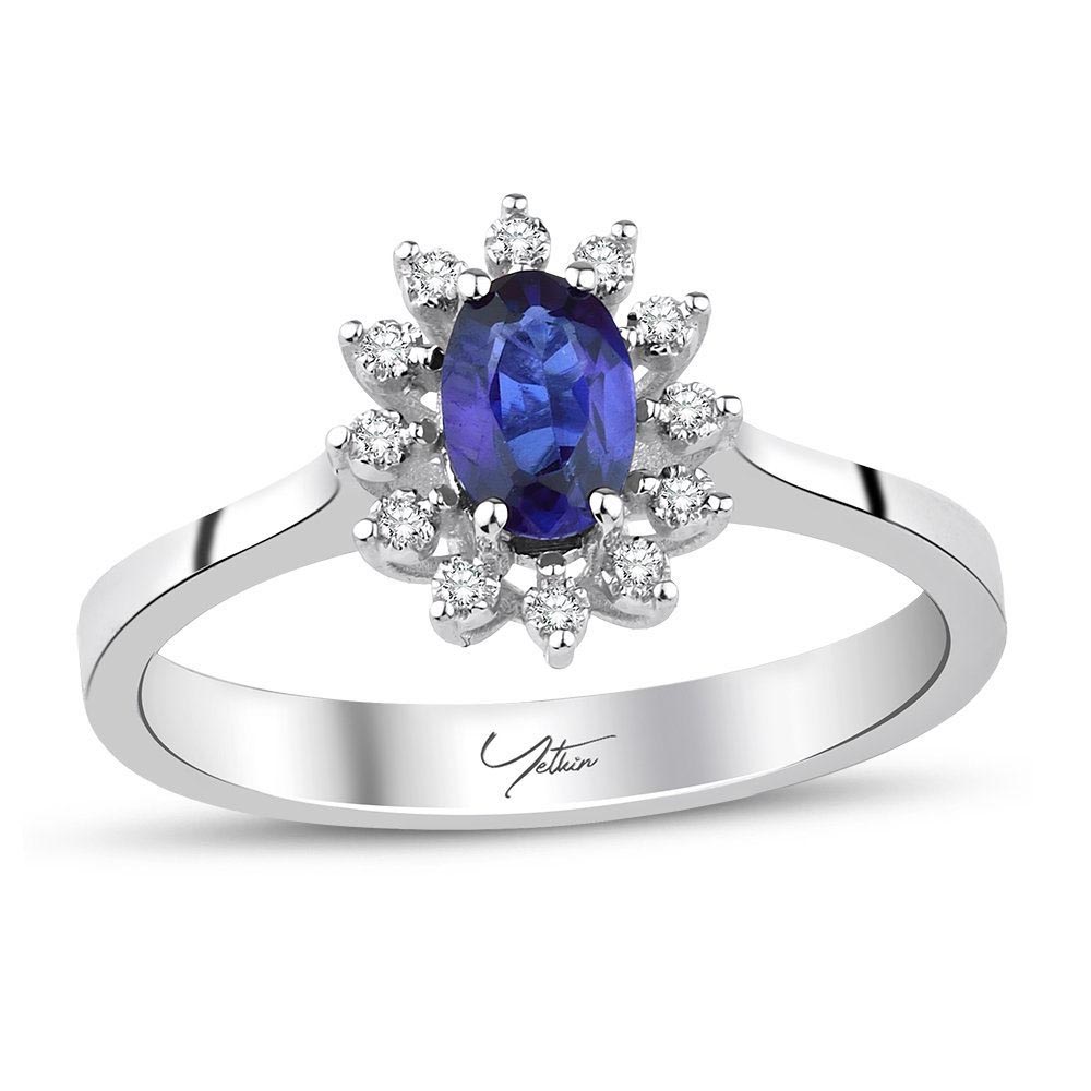 3.72 Karat Safir Pırlanta Set