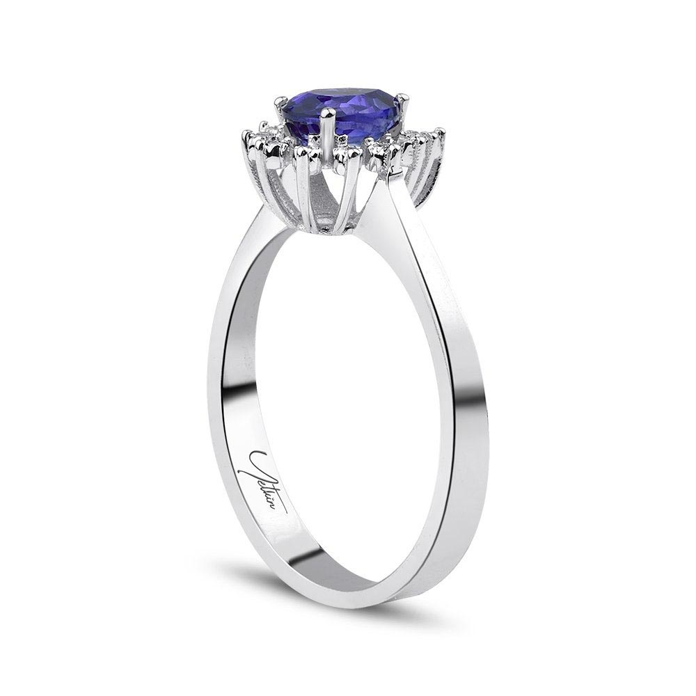 0.70 Karat Safir Pırlanta Yüzük