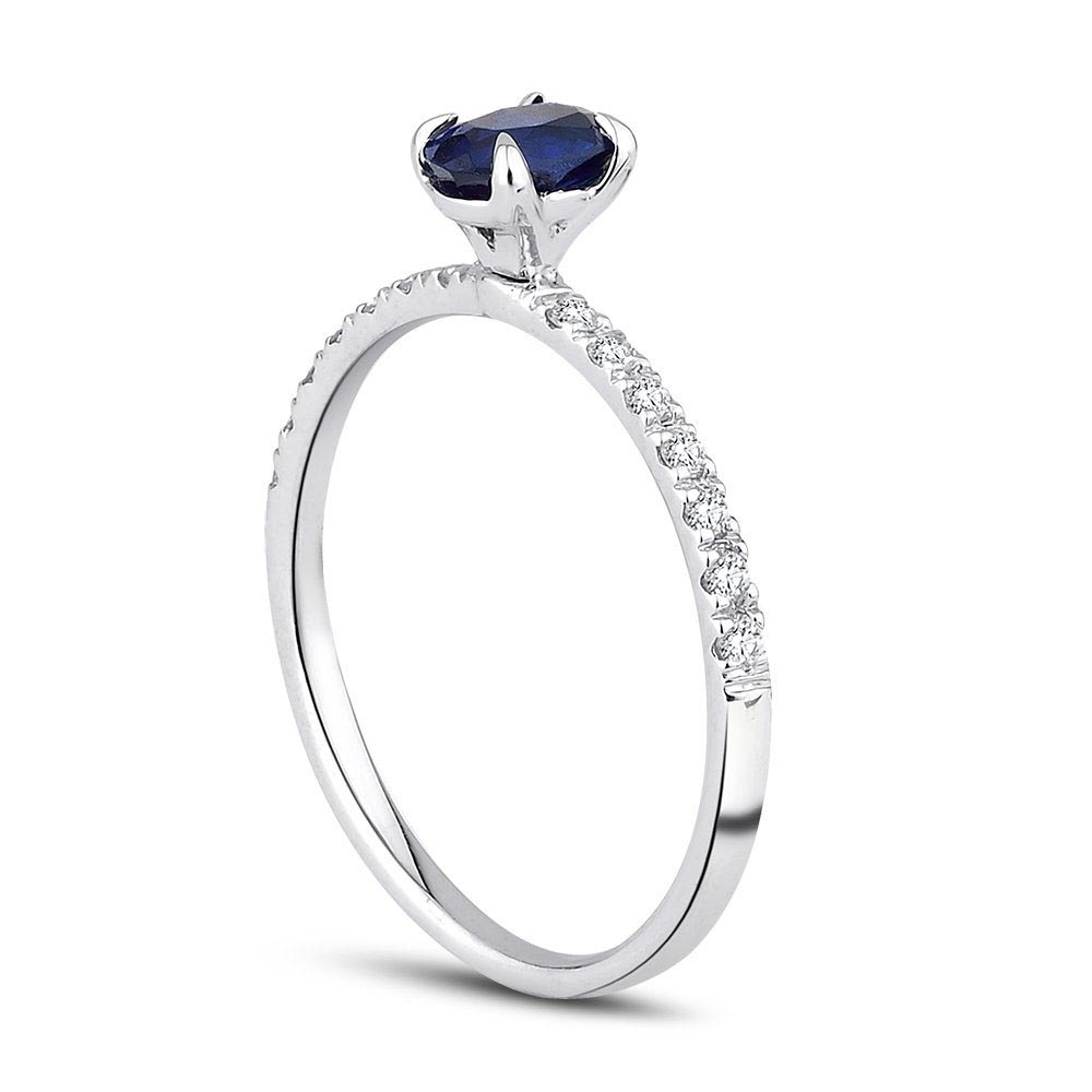 0.80 Karat Safir Pırlanta Yüzük