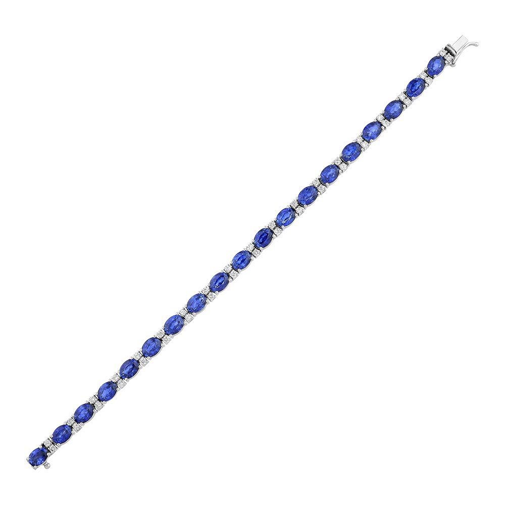 21.78 Karat Safir Pırlanta Bileklik