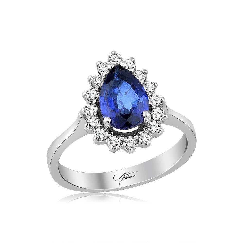 2.90 Karat Safir Pırlanta Yüzük
