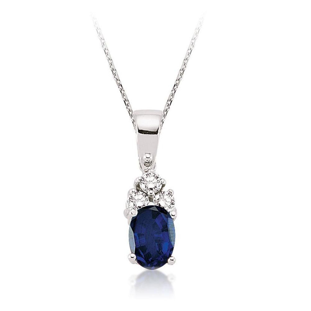 1.25 Karat Safir Pırlanta Kolye