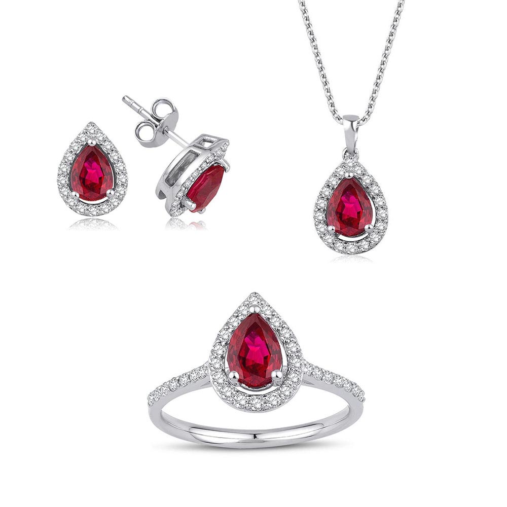 4.30 Karat Yakut Pırlanta Set