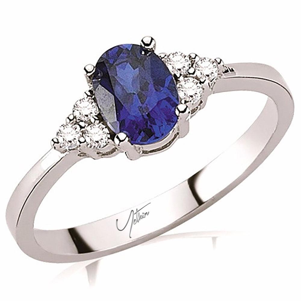 1.20 Karat Safir Pırlanta Yüzük
