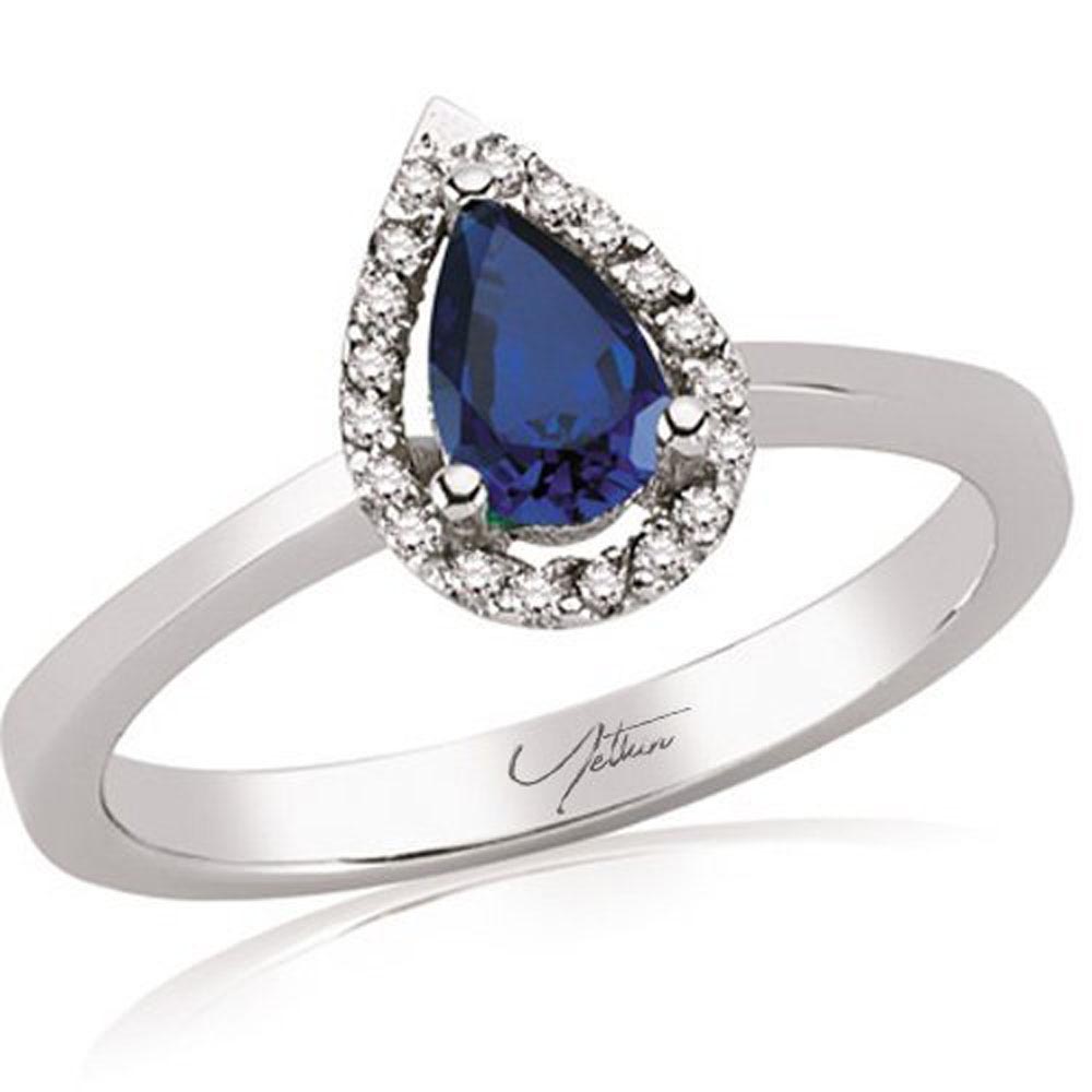 0.65 Karat Safir Pırlanta Yüzük