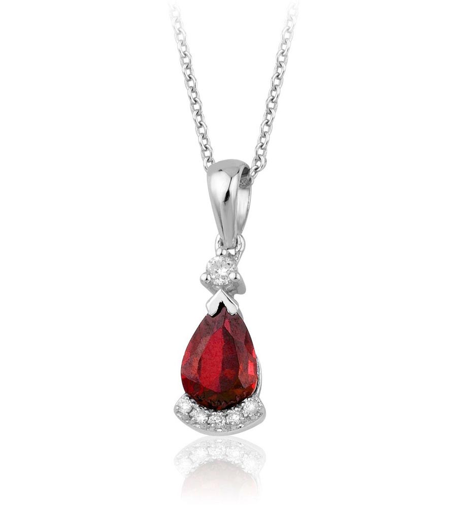 0.95 Karat Yakut Pırlanta Kolye