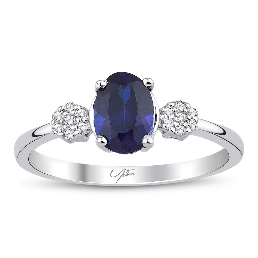 1.15 Karat Safir Pırlanta Yüzük
