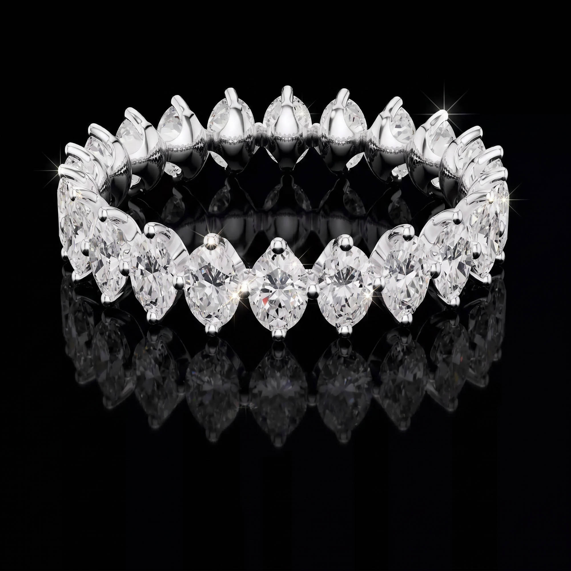 Aura 1,66 Karat Dikey Oval Kesim Tamtur Yüzük