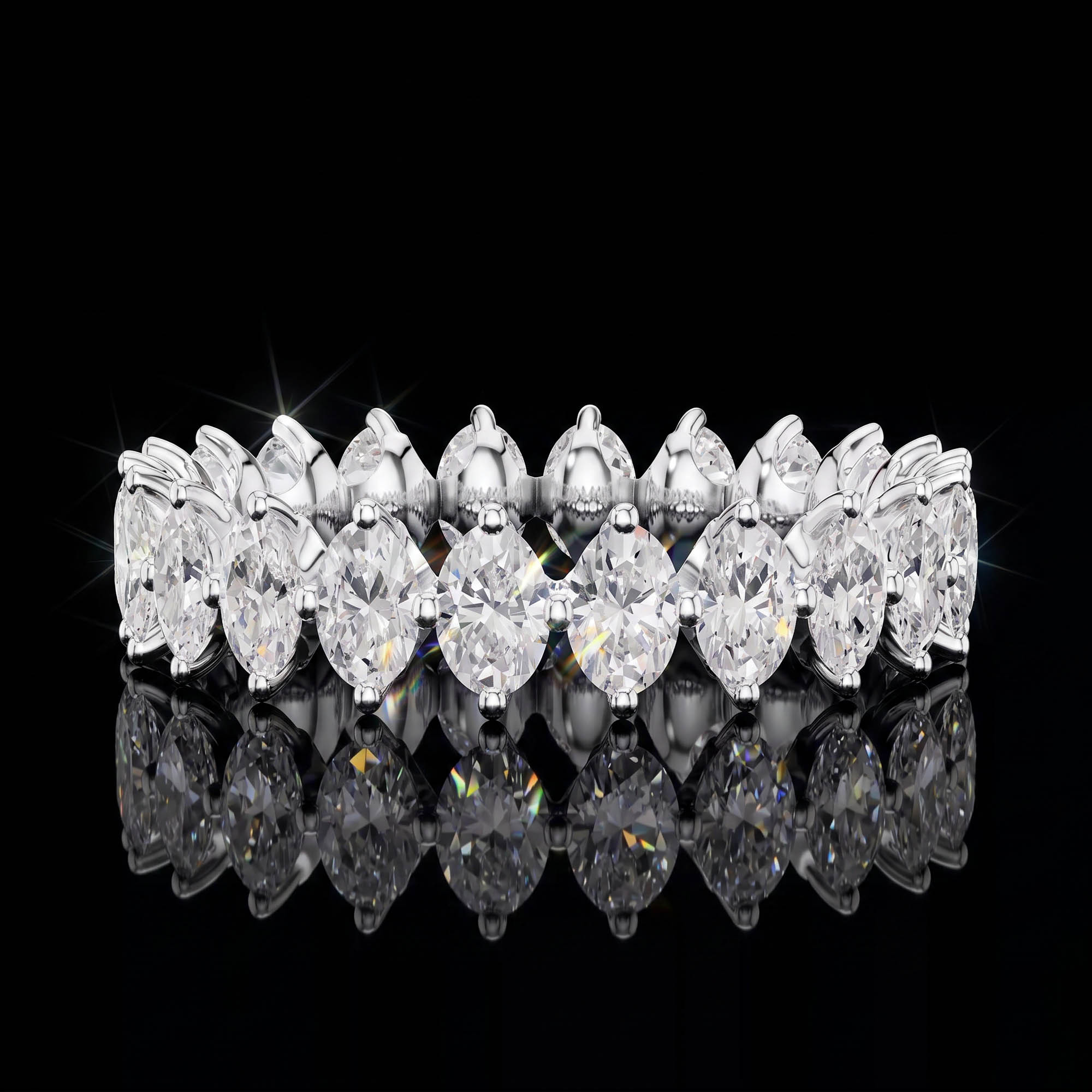 Aura 1,66 Karat Dikey Oval Kesim Tamtur Yüzük