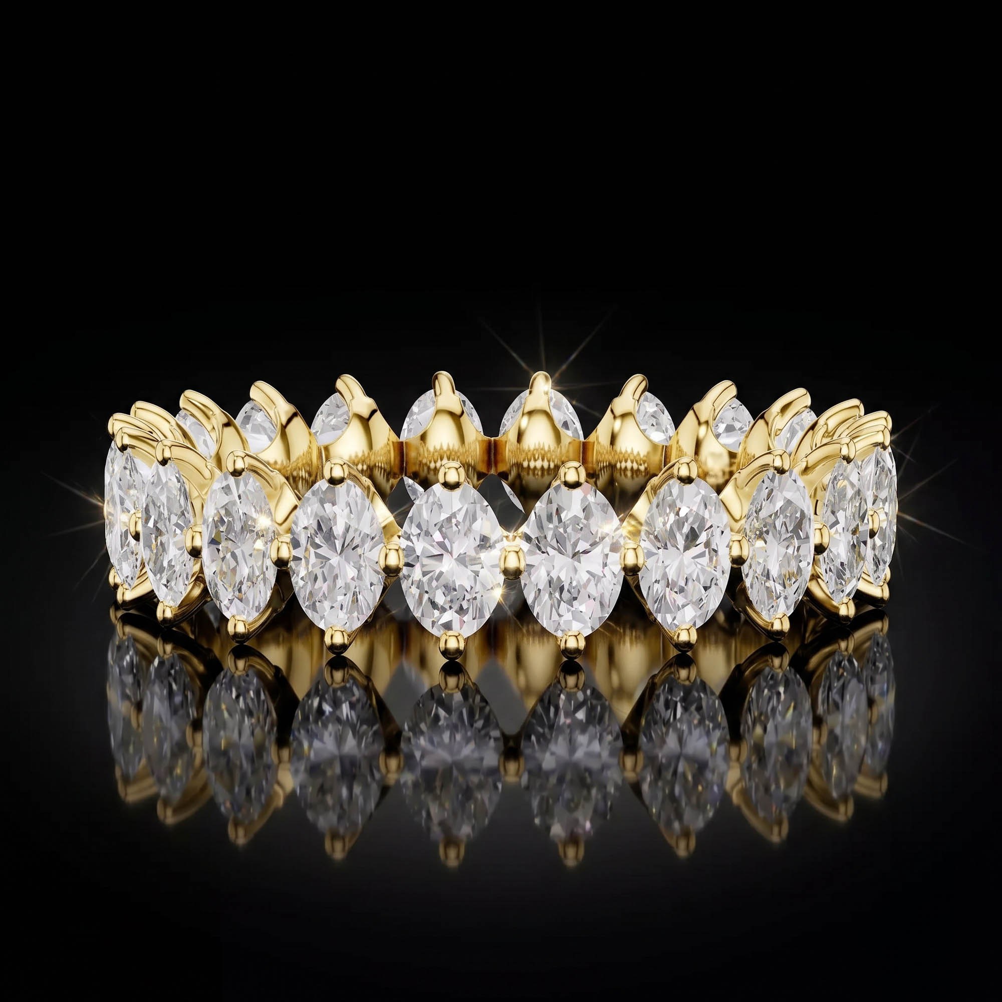 Aura 1,66 Karat Dikey Oval Kesim Tamtur Yüzük