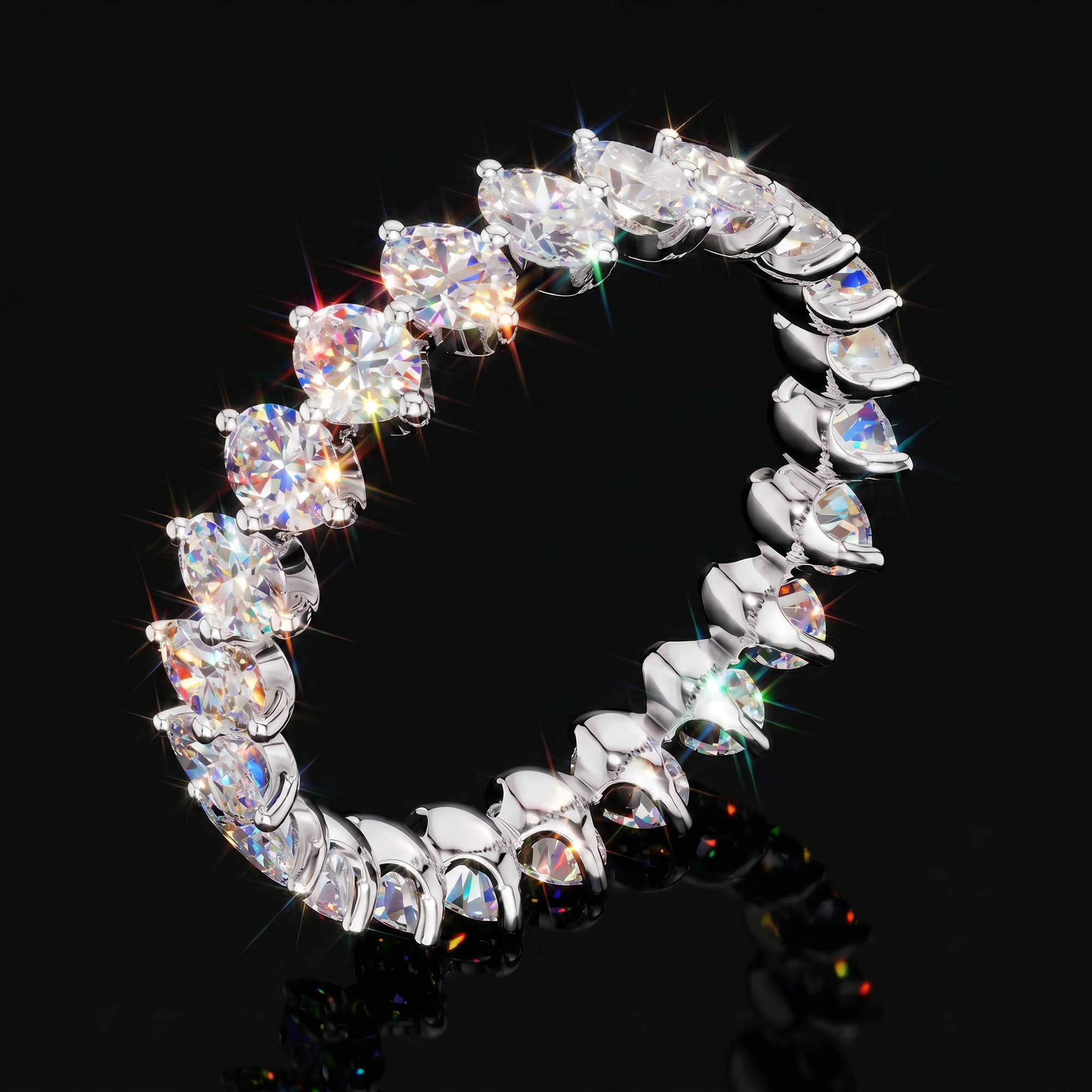 Aura 1,66 Karat Dikey Oval Kesim Tamtur Yüzük