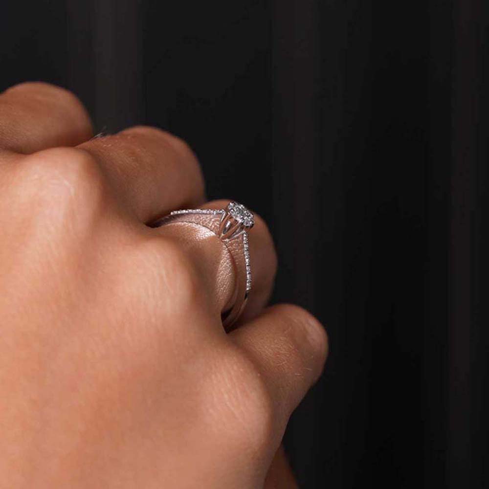 0.14 Karat Pırlanta Koronet Yüzük