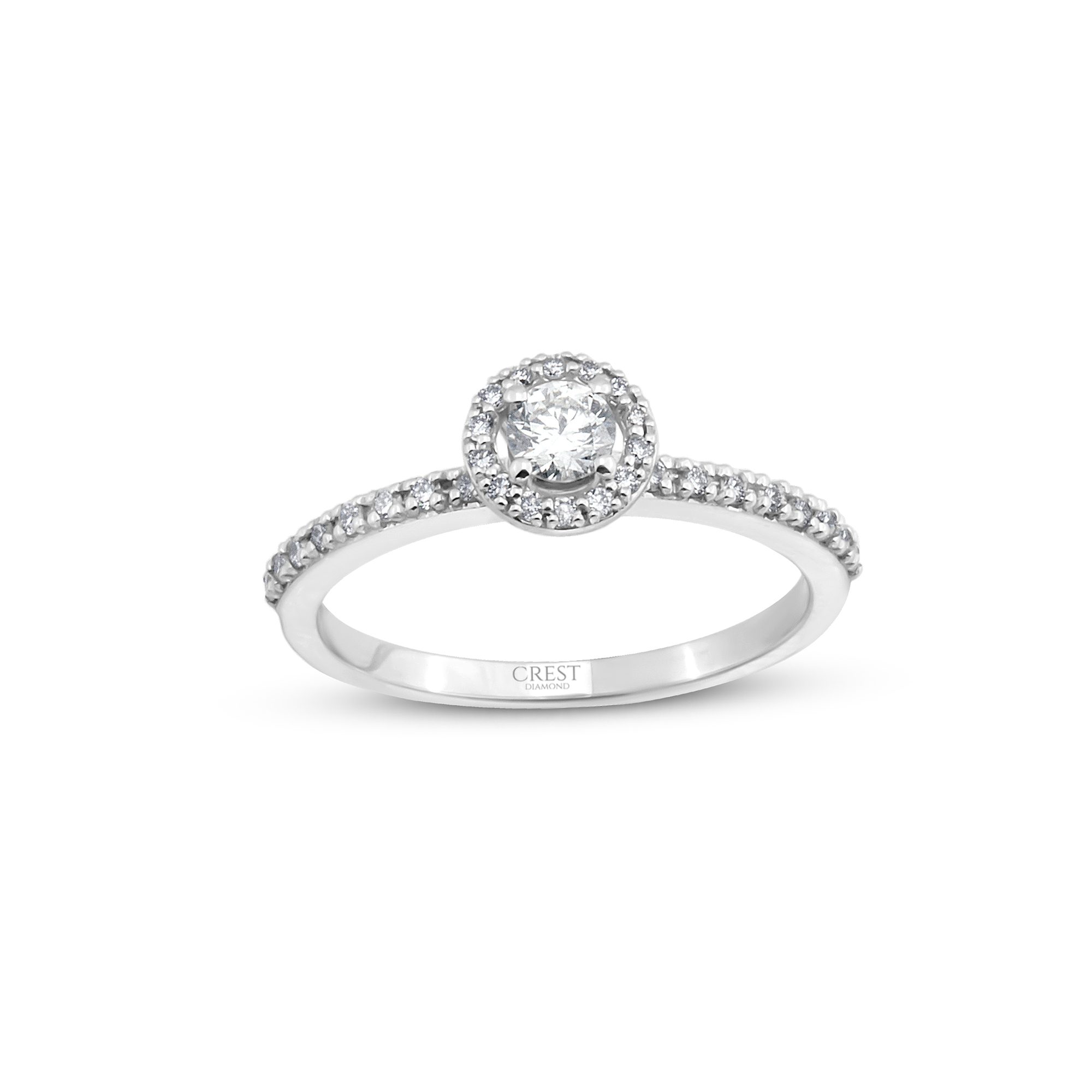 0.50 Karat Halo Yüzük