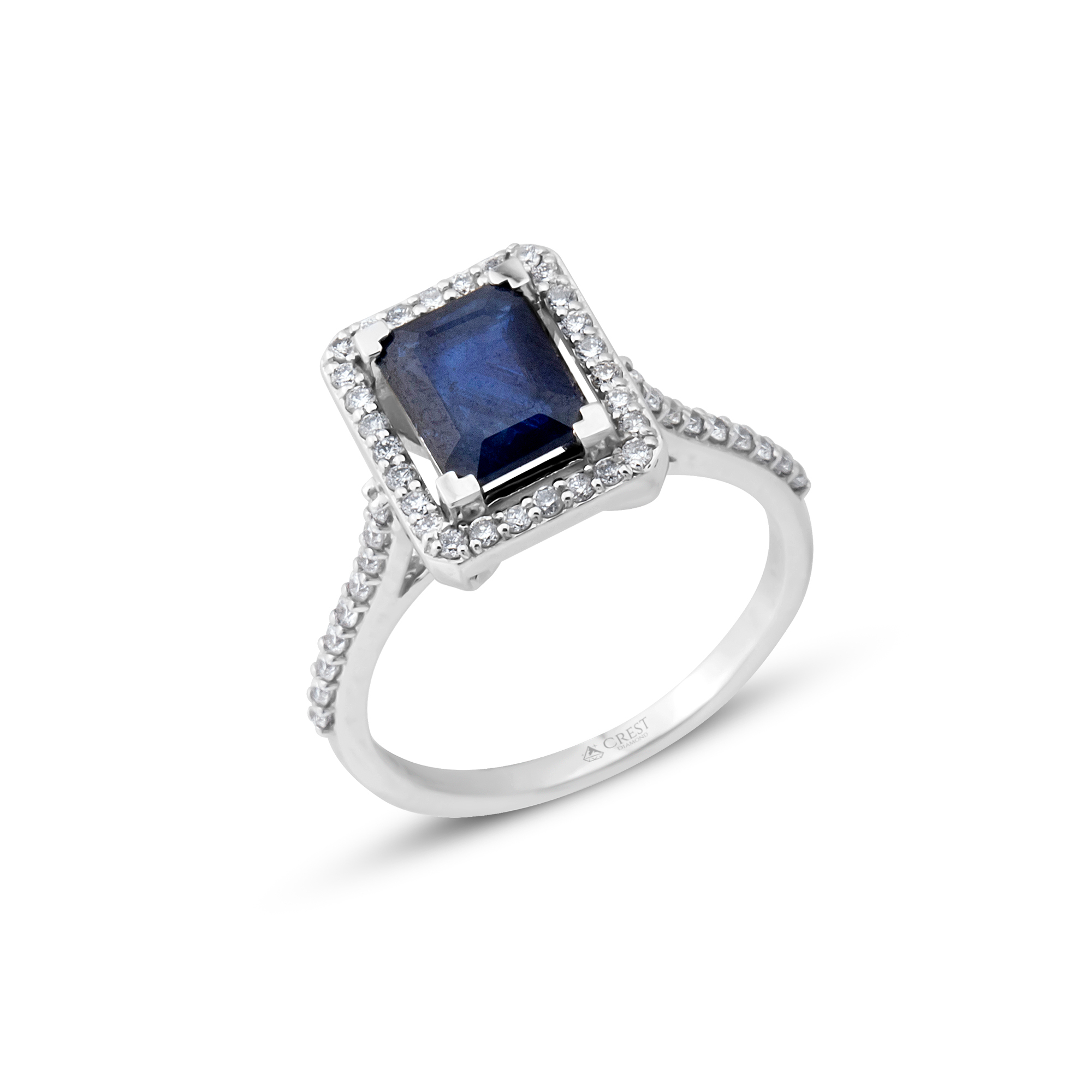 1.85 Karat Anturaj Kollu Safir Yüzük